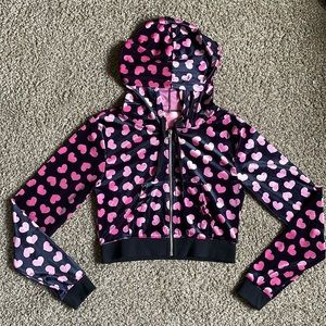 Dolls Kill Cropped Velour Track Jacket